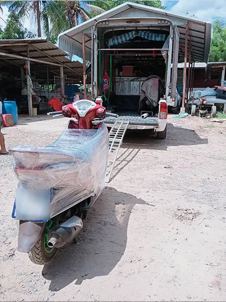 ส่งรถมอเตอร์ไซค์ไปรษณีย์